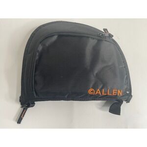 Allen Soft Handgun Case Padded Pistol Rug Black Orange Logo 9" Range Bag Storage